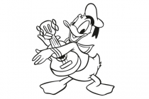 Kalle spelar gitarr